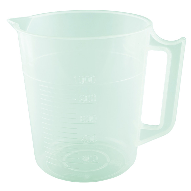 Beaker, with handle, PP, 1000 ml