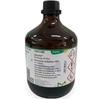 AMMONIA SOLUTION 25% FOR ANALYSIS EMSURE 2.5 L
