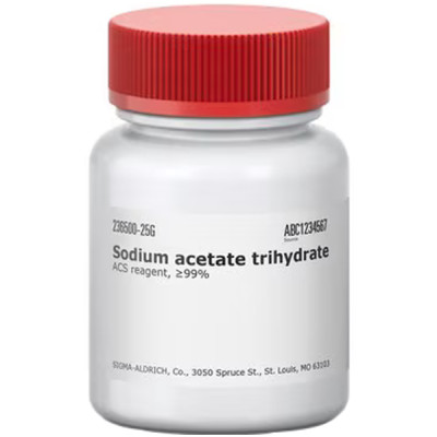SODIUM ACETATE TRIHYDRATE, 99+%, A.C.S.& 25 G