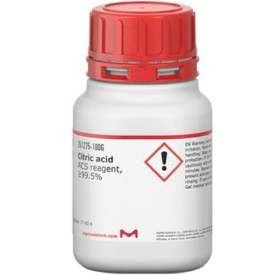 CITRIC ACID, 99.5+%, A.C.S. REAGENT 100 G