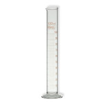 Measuring Cylinder, Class A, Amber Graduation, 100 ml