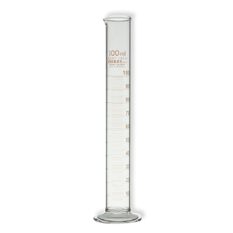 Measuring Cylinder, Class A, Amber Graduation, 100 ml