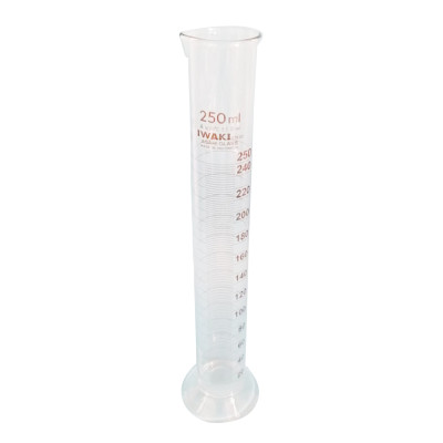 Measuring Cylinder, Class A, Amber Graduation, 250 ml