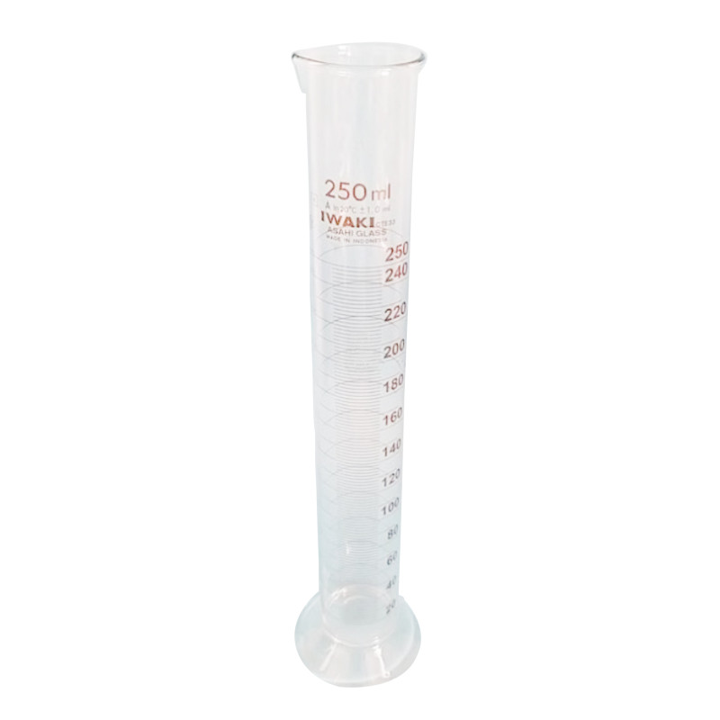 Measuring Cylinder, Class A, Amber Graduation, 250 ml