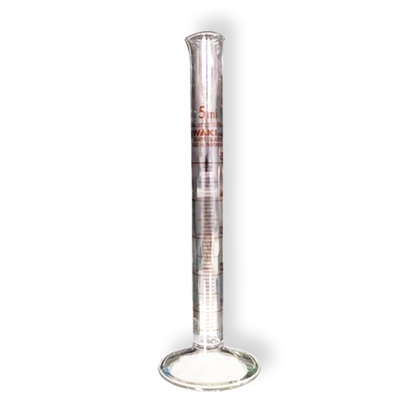 Measuring Cylinder, Class A, Amber Graduation, 5 ml