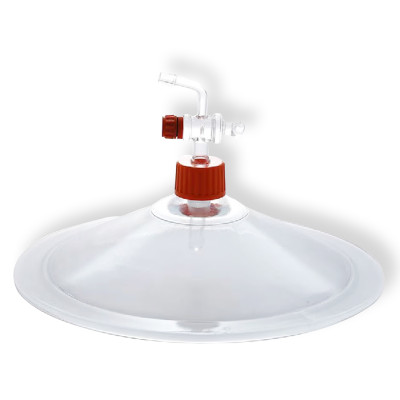 Lid for Desicator, with stopcock, for ID 300 mm