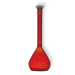 Volumetric Flask, With Plastic Stopper, Coating Amber, Class A, 5 ml