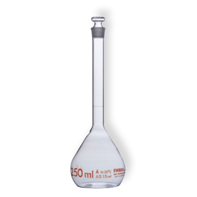 Volumetric Flask, With Glass Stopper, Class A, 250 ml