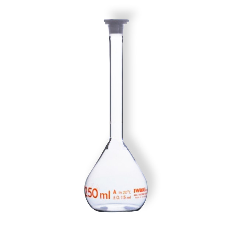 Volumetric Flask, With Plastic Stopper, Class A, 250 ml