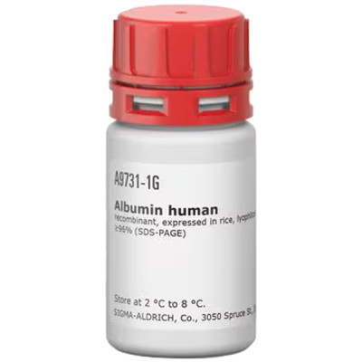 ALBUMIN HUMAN, RECOMBINANT, EXPRESSED& 1 G