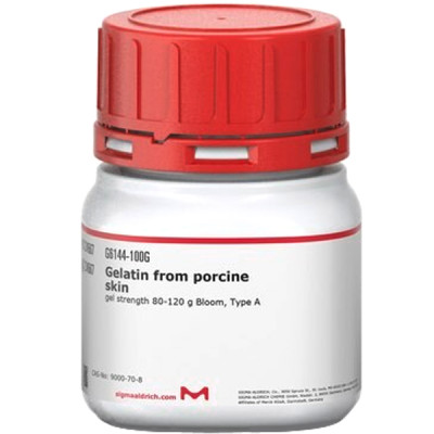 GELATIN FROM PORCINE SKIN, GEL STRENGTH& 100 G