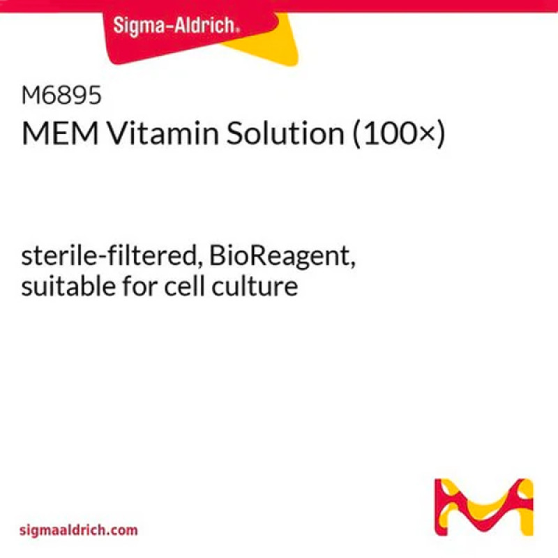 MEM VITAMINS (100X) SOLUTION STERILE 100 ML