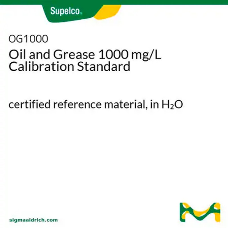 OIL AND GREASE 1000 MG/L CALIBRATION STA 250 ML