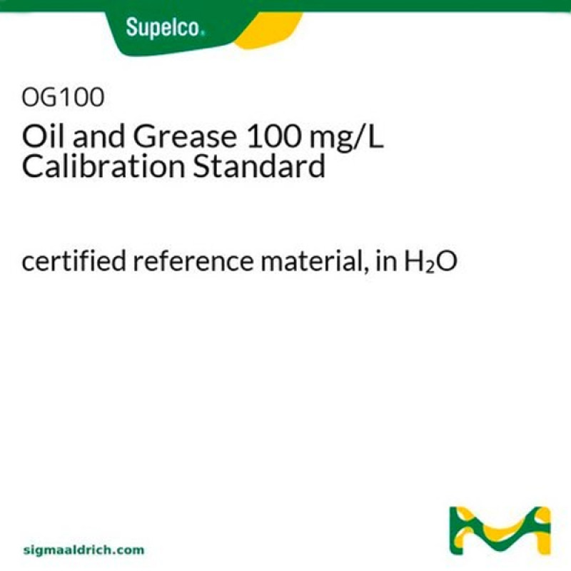 OIL AND GREASEG/L CALIBRATION STAN 250 ML