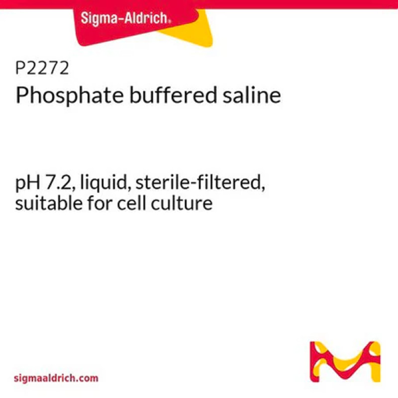 PHOSPHATE BUFFERED SALINE, PH 7.2, STER& 1 L