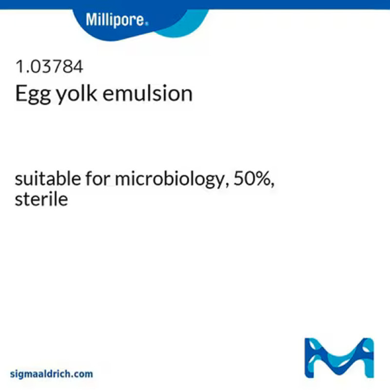 EGG YOLK EMULSION STERILE, FOR MICROBIOLOGY 10 x 100 mL