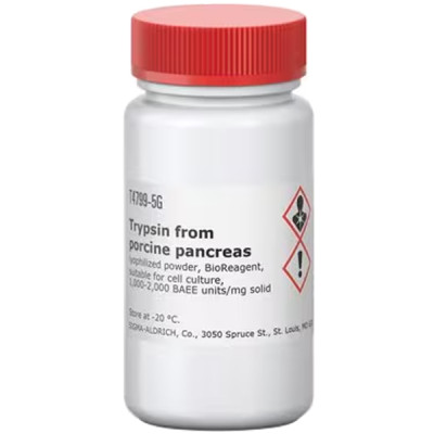TRYPSIN FROM FROM PORCINE PANCREAS LYOP& 5 G