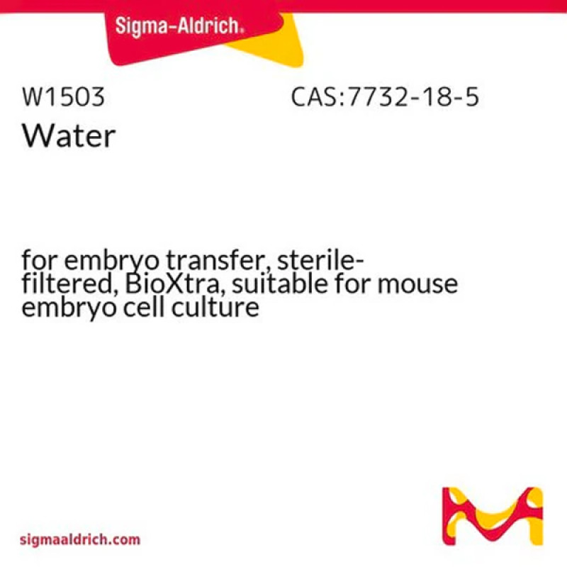 WATER, FOR EMBRYO TRANSFER, EMBRYO 500 ML